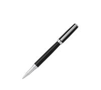 BOSS Bolígrafo de gel con acabado lacado negro y anilla con logo - StyleRollerball pen Gear Icon Black, 58109486 Negro pcs.