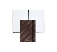 BOSS Cuaderno A5 cámel con estampado de monograma - StyleNotebook A5 Monogram Camel Lined, 58218945 Marrón oscuro pcs.