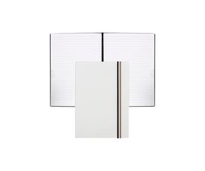 BOSS Cuaderno A5 de piel sintética blanca - StyleNotebook A5 Iconic White Lined, 58122620 Blanco pcs.