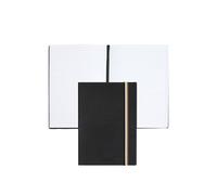 BOSS Cuaderno A5 de piel sintética negra con goma a rayas de la marca - StyleNotebook A5 Iconic Black Lined, 58122609 Negro pcs.