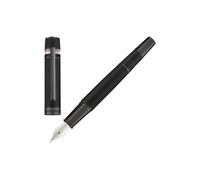 BOSS Pluma estilográfica con textura y anilla con rayas de la marca - StyleFountain pen Core Iconic Black, 58464914 Negro pcs.