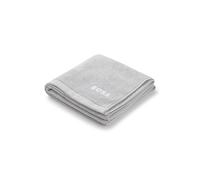 BOSS Toalla de baño de algodón con logo bordado en contraste - StyleEDGE Blush Bath towel 070, BTOW-EDGE Plata ONESI