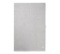 BOSS Toalla de baño de algodón con logo bordado en contraste - StyleEDGE White Bath sheet 100, BSHT-EDGE Plata ONESI
