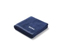 BOSS Toalla de mano de algodón con logo bordado en contraste - StyleEDGE Mineral Handtowel 050, HTOW-EDGE Azul oscuro ONESI