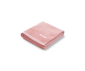 BOSS Toalla de mano de algodón con logo bordado en contraste - StyleEDGE White Handtowel 050, HTOW-EDGE Rosa claro ONESI