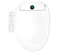 Bostar Asiento de Inodoro Inteligente Eléctrico, 5 Modos de Limpieza/Asiento Calefactado/Secado con Aire Caliente/Tapa de cierre lento Tapa WC Forma V con Pantalla digital, Confort y Elegancia