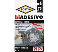 Bostik Adhesivo de doble cara invisible, 19 mm x 1,5 m.