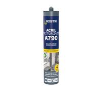 BOSTIK - Adhesivo Sellador Acrílico Especial Fachadas - 310 ml | Blanco - A790 Acril Texturizado - Resistente a la Lluvia - Pintable - Excelente Adaptación al Movimiento - Casi Inodoro