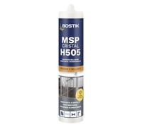BOSTIK - Adhesivo-Sellador H505 MSP Cristal - Transparente - 290 ml | Adhesivo-Sellador Universal de Altas Prestaciones - Alta Resistencia UV - Multifuncional - Aplicable en Superficies Húmedas