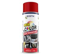 Bostik ALTAS TEMPERATURAS AT800 Rojo, RAL 3009, Spray de Pintura, Acabado Mate, Hasta 800ºC, Seca en 5 Minutos, Alto Poder de Cubrición, Interior y Exterior, Bote 400 ml