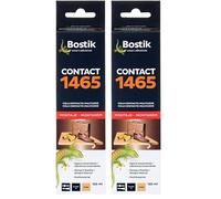 Bostik Cola de Contacto de Multiuso, Contact 1465, Fuerte y duradera, Interior y Exterior, Ámbar Tubo 125 mL (Paquete de 2)