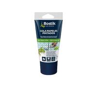 BOSTIK - Cola Papel Pintado Papeles Pintados - Blanco - Tubo 100 g | Cola Papel Pintado Pared - Adhesivo Reparador - Acabado Final Transparente - Todo Tipo de Papeles Pintados - Listo para Usar