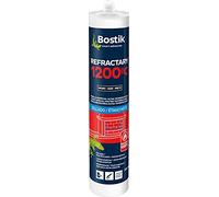 BOSTIK REFRACTARY 1200 ºC Negro, Masilla Resistente a Altas Temperaturas, Sellado, sin Amianto, Pintable, Juntas Estáticas, Multimaterial, Fácil Aplicación, Interior y Exterior, Cartucho 310 ml