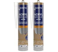 Bostik Sellador Acryl Parquet - Color Roble Claro - Masilla Acrílica para Juntas de Parquet y Suelos Laminados - Secado Rápido - Fácil de Lijar - Compatible con Todos los Barnices - Cartucho 300 ml