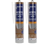 Bostik Sellador Acryl Parquet - Color Roble Oscuro - Masilla Acrílica para Juntas de Parquet y Suelos Laminados - Secado Rápido - Fácil de Lijar - Compatible con Todos los Barnices - Cartucho 300 ml
