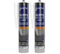 Bostik Sellador Acryl Parquet - Color Wengué - Masilla Acrílica para Juntas de Parquet y Suelos Laminados - Secado Rápido - Fácil de Lijar - Compatible con Todos los Barnices - Cartucho 300 ml