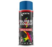 Bostik SUPER COLOR AZUL GENCIANA RAL 5010, Pintura en Spray Acrílica para Uso Profesional y Doméstico, Multiusos, Secado Rápido, Acabado Brillante, Interior y Exterior, Bote 400 ml