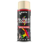 Bostik SUPER COLOR MARFIL CLARO RAL 1015, Pintura en Spray Acrílica para Uso Profesional y Doméstico, Multiusos, Secado Rápido, Acabado Brillante, Interior y Exterior, Bote 400 ml