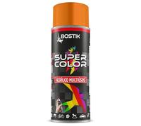 Bostik SUPER COLOR NARANJA PÁLIDO RAL 2003, Pintura en Spray Acrílica para Uso Profesional y Doméstico, Multiusos, Secado Rápido, Acabado Brillante, Interior y Exterior, Bote 400 ml