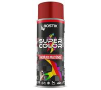 Bostik SUPER COLOR ROJO RUBÍ 3003, Pintura en Spray Acrílica para Uso Profesional y Doméstico, Multiusos, Secado Rápido, Acabado Brillante, Interior y Exterior, Bote 400 ml
