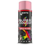 Bostik SUPER COLOR ROSA CLARO RAL 3015, Pintura en Spray Acrílica para Uso Profesional y Doméstico, Multiusos, Secado Rápido, Acabado Brillante, Interior y Exterior, Bote 400 ml