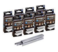 Bostitch Grapas estándar, 1/4 pulgadas de longitud, grapas de tira completa, 5000 por caja, paquete de 8