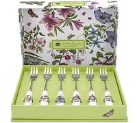Botanic Garden Portmeirion - Juego de 6 Tenedores de Pastelería (Multicolor)