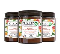 Botanica by Air Wick Pack 3 Velas Aromáticas, Cera Natural, Aroma Pomelo y Menta Marroquí o Vainilla y Magnolia del Himalaya