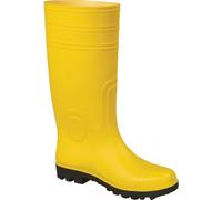 Botas de PVC Fortis S5 talla 43 amarillo con tapa de acero, suela
