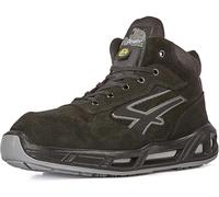Botas de seguridad RedCarpet S3 de U-Power, negras/grises, robustas y cómodas.