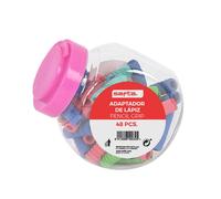 BOTE 48 PCS. ADAPTADOR DE LAPIZ SURTIDO SAFTA Multicolor