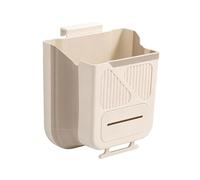Bote basura: almacenamiento basuraplegable, cubo colgante apertura amplia, para gabinete fregadero oficina dormitorio, chasis polipropileno rígido y resistente | Papelera plegable cocinas
