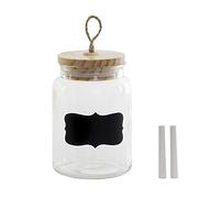Bote Cristal de Cocina con Pizarra 1000 CC-DAMDAM GO