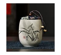 bote de te Mini lata de té cerámica gruesa estilo chino, 180ML