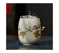 bote de te Mini lata de té cerámica gruesa estilo chino, 180ML