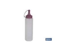Botella aceitera modelo albahaca 500 ml rosa palo 6x23cm caja 12 unid.