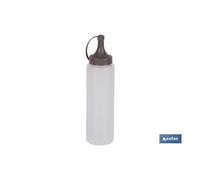 Botella aceitera modelo albahaca 500ml color piedra 6x23cm caja 12 unid.