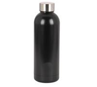 Botella de acero inoxidable negra (500 ml)
