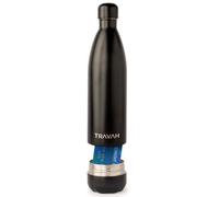 Botella de agua Safe Diversion, fondo oculto para objetos de valor, capacidad de líquido de 17 onzas y compartimento de almacenamiento seco, bolsa incluida (color negro mate)