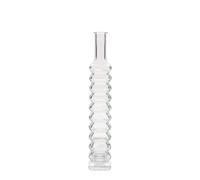 Botella de cristal de 100 ml 'Roma', cuadrada, boca: corcho