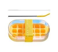 Botella de hielo - Cubitera con 18 compartimentos con boquilla, fácil de quitar, reutilizable para whisky, bebidas refrigeradas, cócteles, café, soda, de leche
