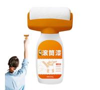 Botella de rodillo de pintura - Aplicador de pared, herramienta de recambio, práctico pincel para superficies lisas, herramienta de decoración portátil para pintar paredes en casa o retoques rápidos