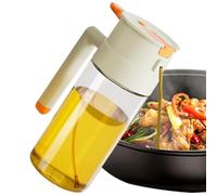 Botella de spray de aceite, 650 ml Gadgets de cocina recargables de calidad alimentaria, botella de spray de aceite de cristal, para cocina, barbacoa, cocina, freír, asado, pizza