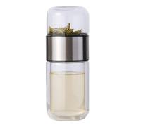 Botella de té con filtro integrado para separación de agua y té, infusor de | A prueba de fugas, infusor de colador extraíble, vaso portátil para té suelto, cerveza fría, café infusión de frutas