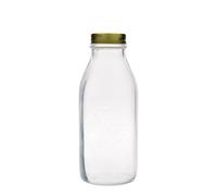 Botella de vidrio de 1.000 ml 'Quattro Stagioni', boca: cierre de rosca