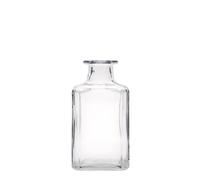 Botella de vidrio de 250 ml 'Torben', cuadrada, boca: corcho