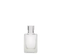 Botella de vidrio de 50 ml 'Cube', cuadrada, boca: corcho