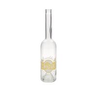 Botella de vidrio de 500 ml 'Opera', motivo: licor de huevo, boca: corcho