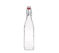 Botella de vidrio de 500 ml 'Swing, cuadrada, boca: cierre de palanca'