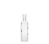 Botella de vidrio de 60 ml 'Marasca', cuadrada, boca: PP 18